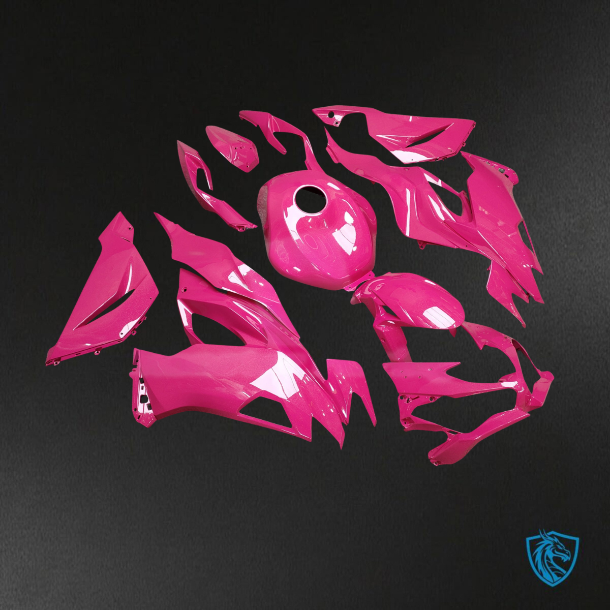 Kawasaki ZX6R (2019-2023) Gloss Metallic Pink Fairings Kit - Aftermarket ABS Bodywork