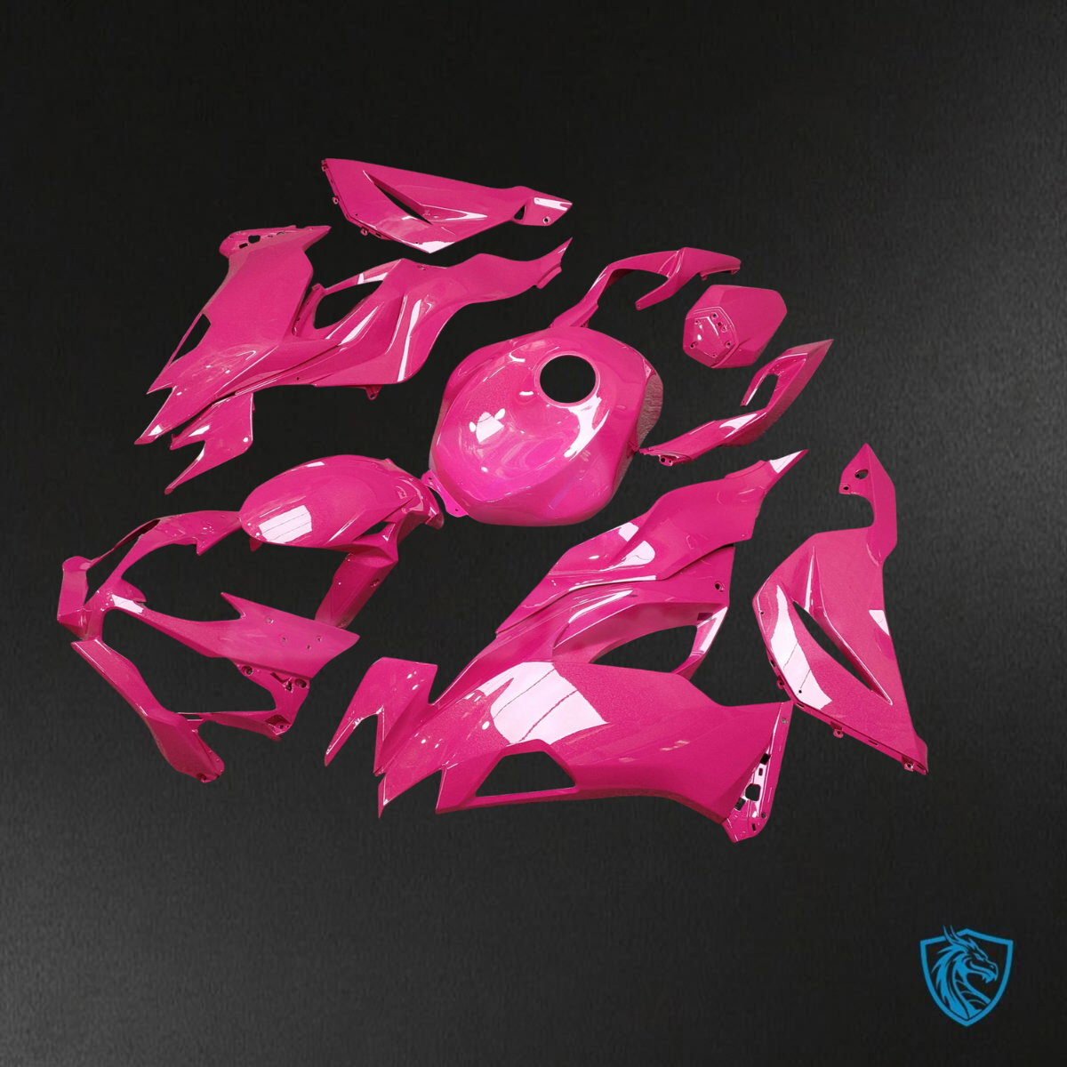 Kawasaki ZX6R (2019-2023) Gloss Metallic Pink Fairings Kit - Aftermarket ABS Bodywork