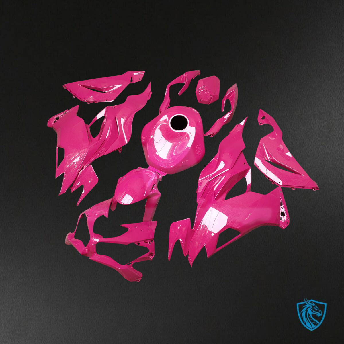 Kawasaki ZX6R (2019-2023) Gloss Metallic Pink Fairings Kit - Aftermarket ABS Bodywork
