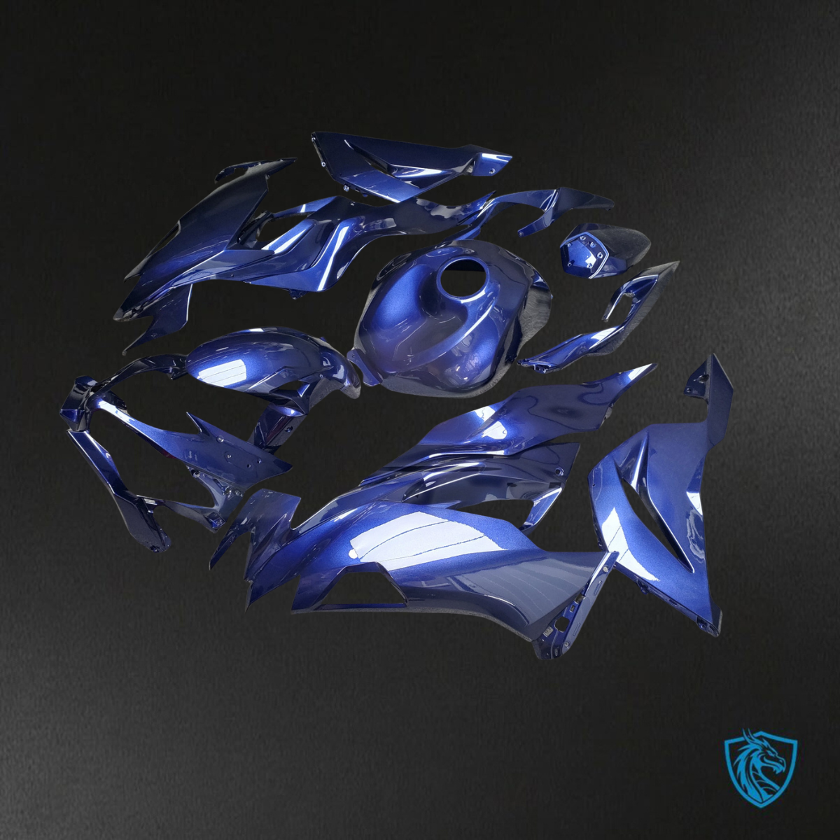 Kawasaki ZX6R (2019-2023) Gloss Midnight Blue ABS Bodywork - Fairings Kit