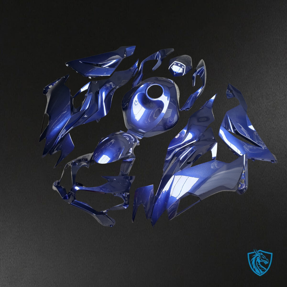 Kawasaki ZX6R (2019-2023) Gloss Midnight Blue ABS Bodywork - Fairings Kit