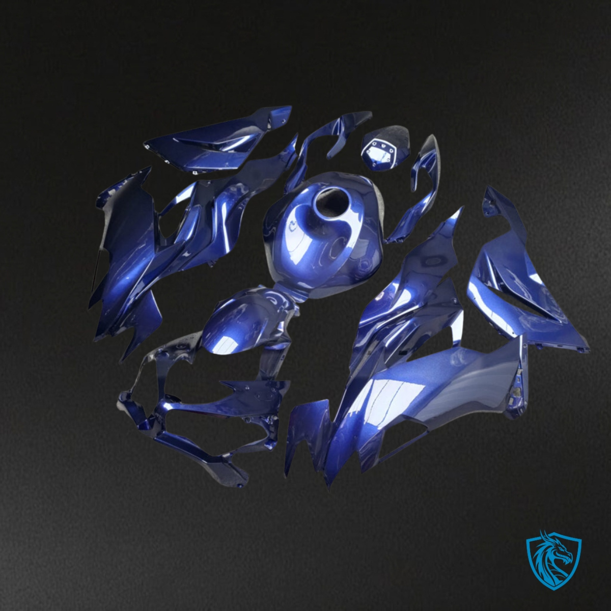 Kawasaki ZX6R (2019-2023) Gloss Midnight Blue - MERGEment Motorcycle Fairings Kit