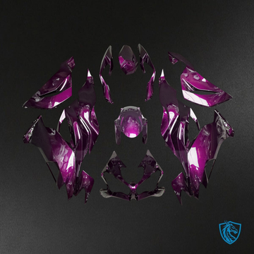 Kawasaki ZX6R (2019-2023) Gloss Pink Carbon Fiber Fairings Kit - Aftermarket ABS Bodywork