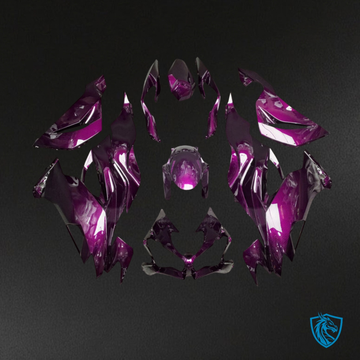 Kawasaki ZX6R (2019-2023) Gloss Pink Carbon Fiber Fairing Kit | ABS Bodywork