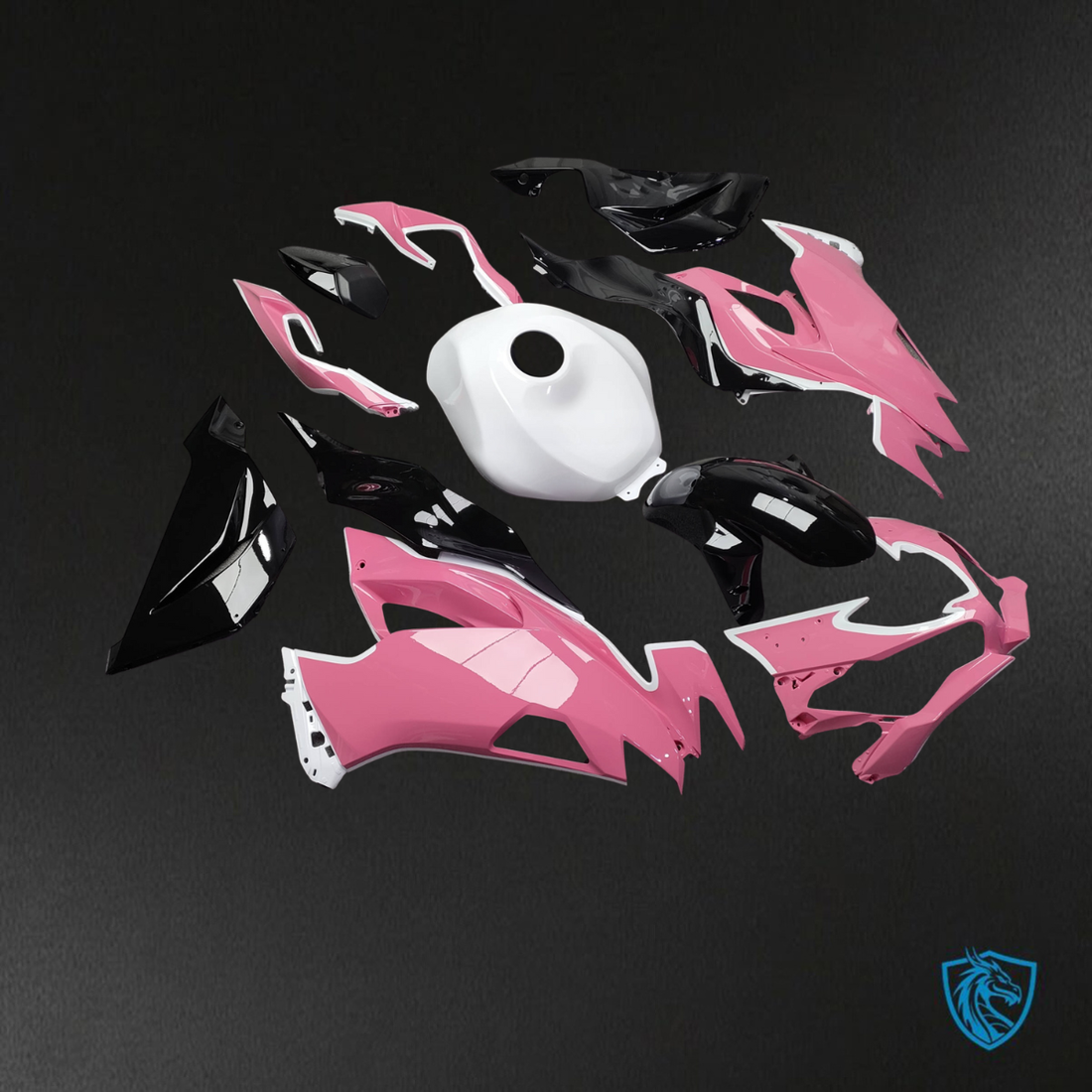 Kawasaki ZX6R (2019-2023) Gloss Pink, White & Black ABS Bodywork - Fairings Kit