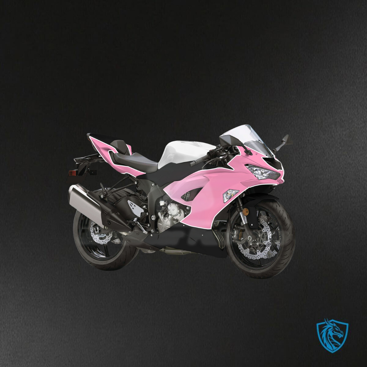 Kawasaki ZX6R (2019-2023) Gloss Pink, White & Black ABS Bodywork - Fairings Kit
