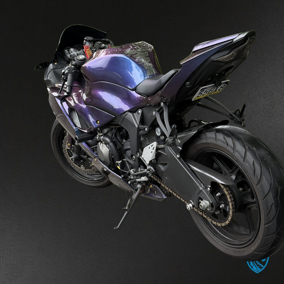 Kawasaki ZX6R (2019-2023) Gloss Purple Chameleon Fairings Kit - Aftermarket ABS Bodywork