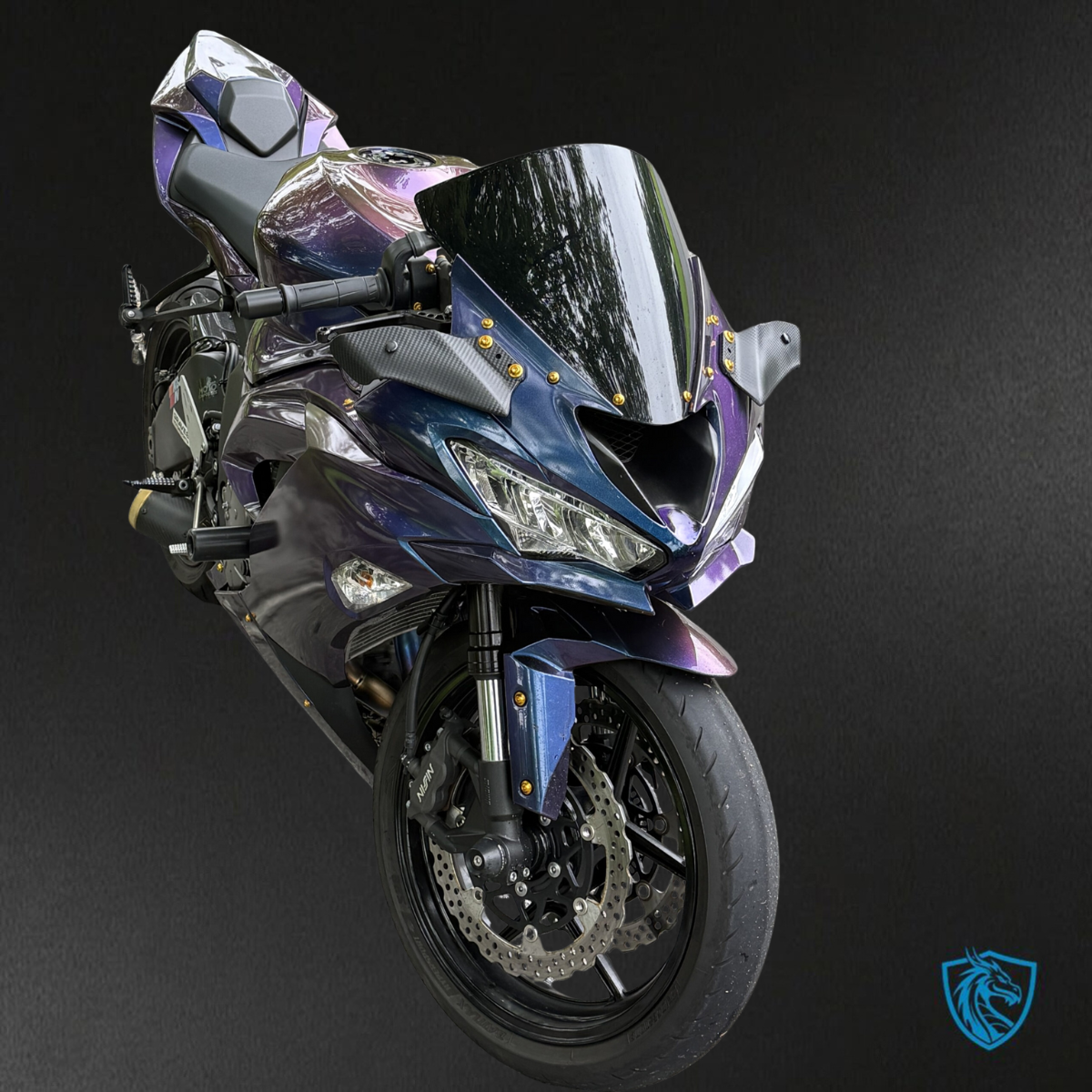 Kawasaki ZX6R (2019-2023) Gloss Purple Chameleon Fairings Kit - Aftermarket ABS Bodywork