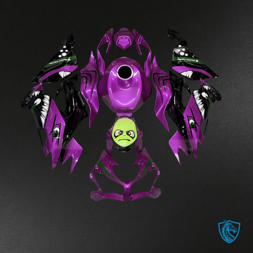 Kawasaki ZX6R (2019-2023) Gloss Purple Rossi Shark - Custom ABS Fairing Kit