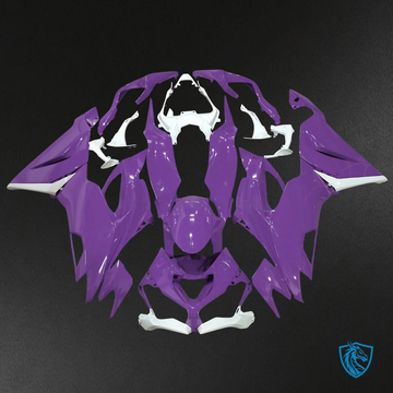 Kawasaki ZX6R (2019-2023) Gloss Purple & White ABS Bodywork - Fairings Kit