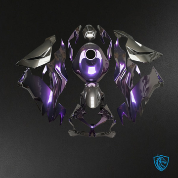 Kawasaki ZX6R (2019-2023) Gloss Purple & Black - Replacement Motorcycle Fairings Kit