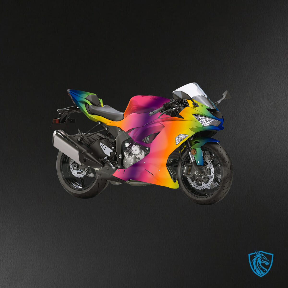 Kawasaki ZX6R (2019-2023) Gloss Rainbow - Replacement Motorcycle Fairings Kit