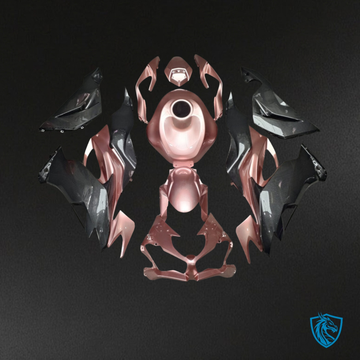 Kawasaki ZX6R (2019-2023) Gloss Pink & Black - MERGEment Motorcycle Fairings Kit