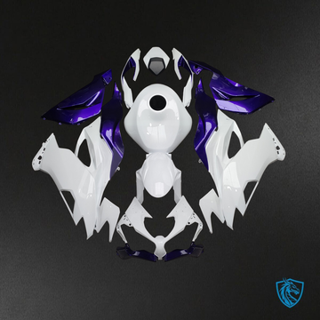 Kawasaki ZX6R (2019-2023) Gloss White & Purple - Replacement Motorcycle Fairings Kit