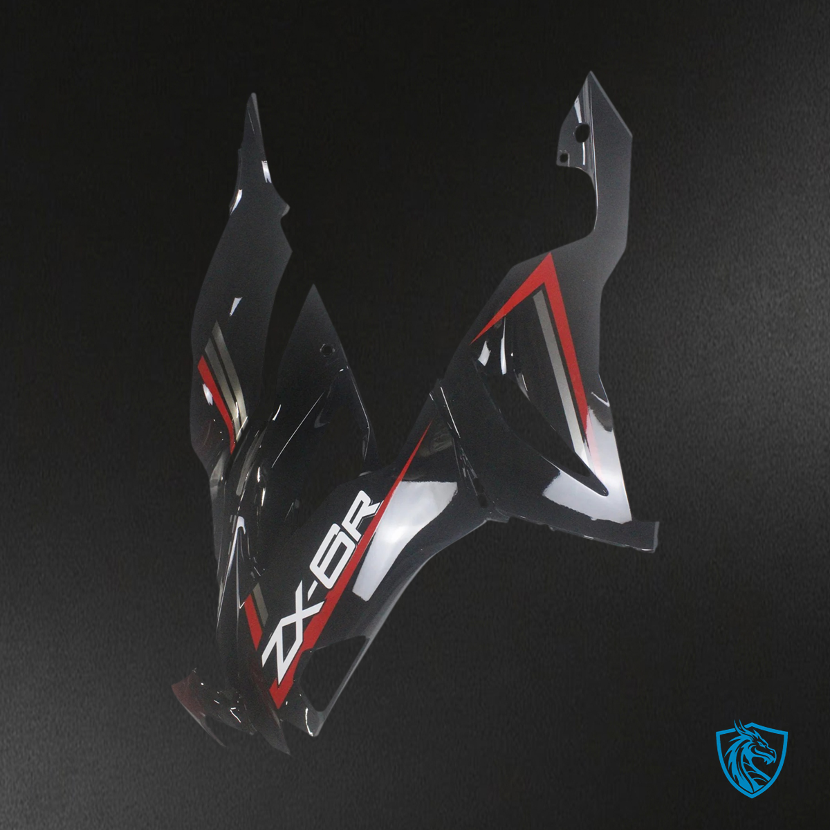 Kawasaki ZX6R (2019-2023) Glossy Red & Black - Fairing Kit
