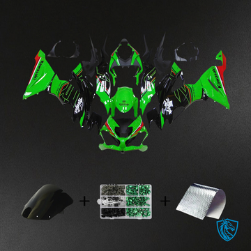 Kawasaki ZX6R (2019-2023) Green & Black - Fairing Kit