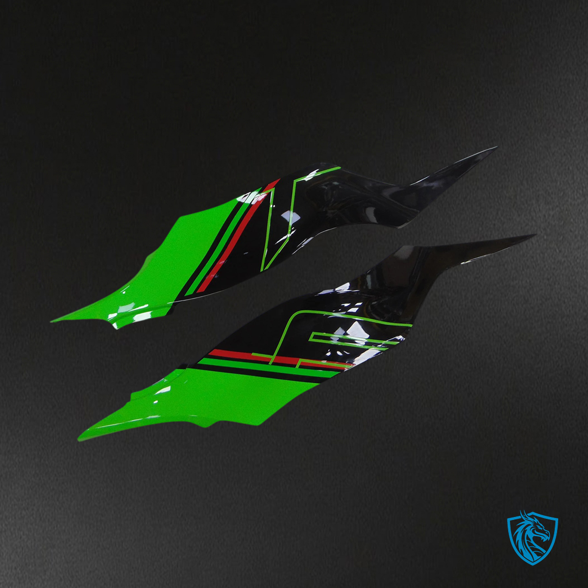 Kawasaki ZX6R (2019-2023) Green & Black - Fairing Kit