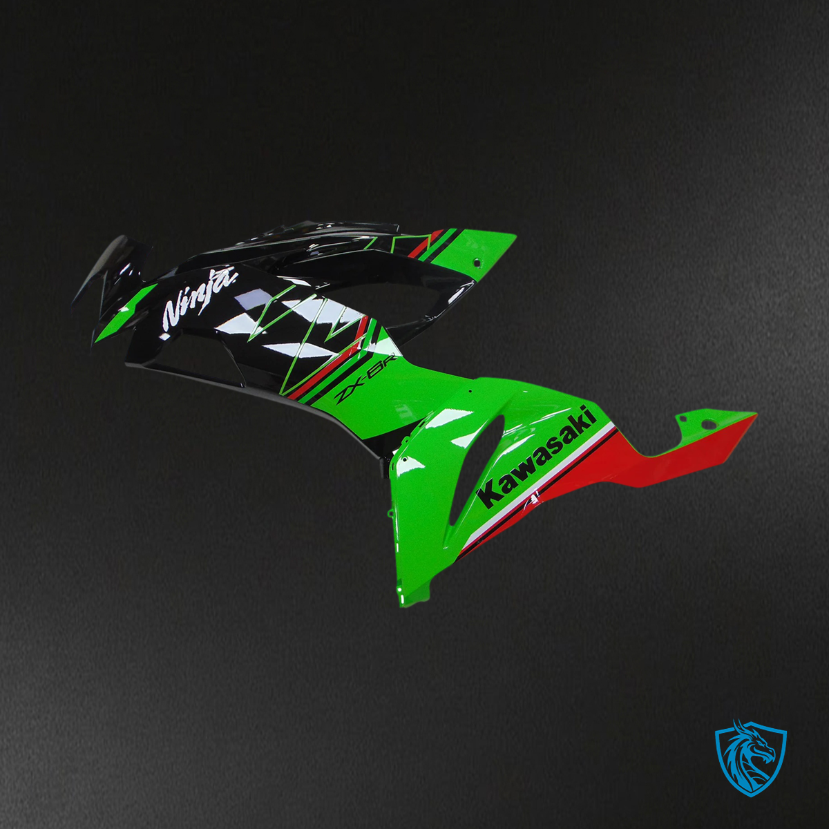 Kawasaki ZX6R (2019-2023) Green & Black - Fairing Kit