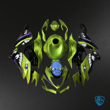 Kawasaki ZX6R (2019-2023) Green Rossi Shark - Replacement Motorcycle Fairings Kit