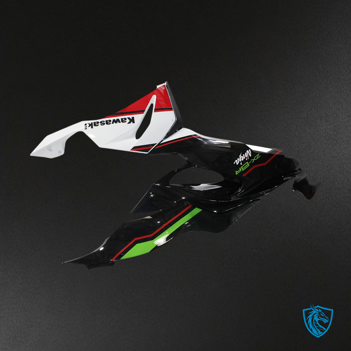 Kawasaki ZX6R (2019-2023) Green, Black & White - Fairing Kit