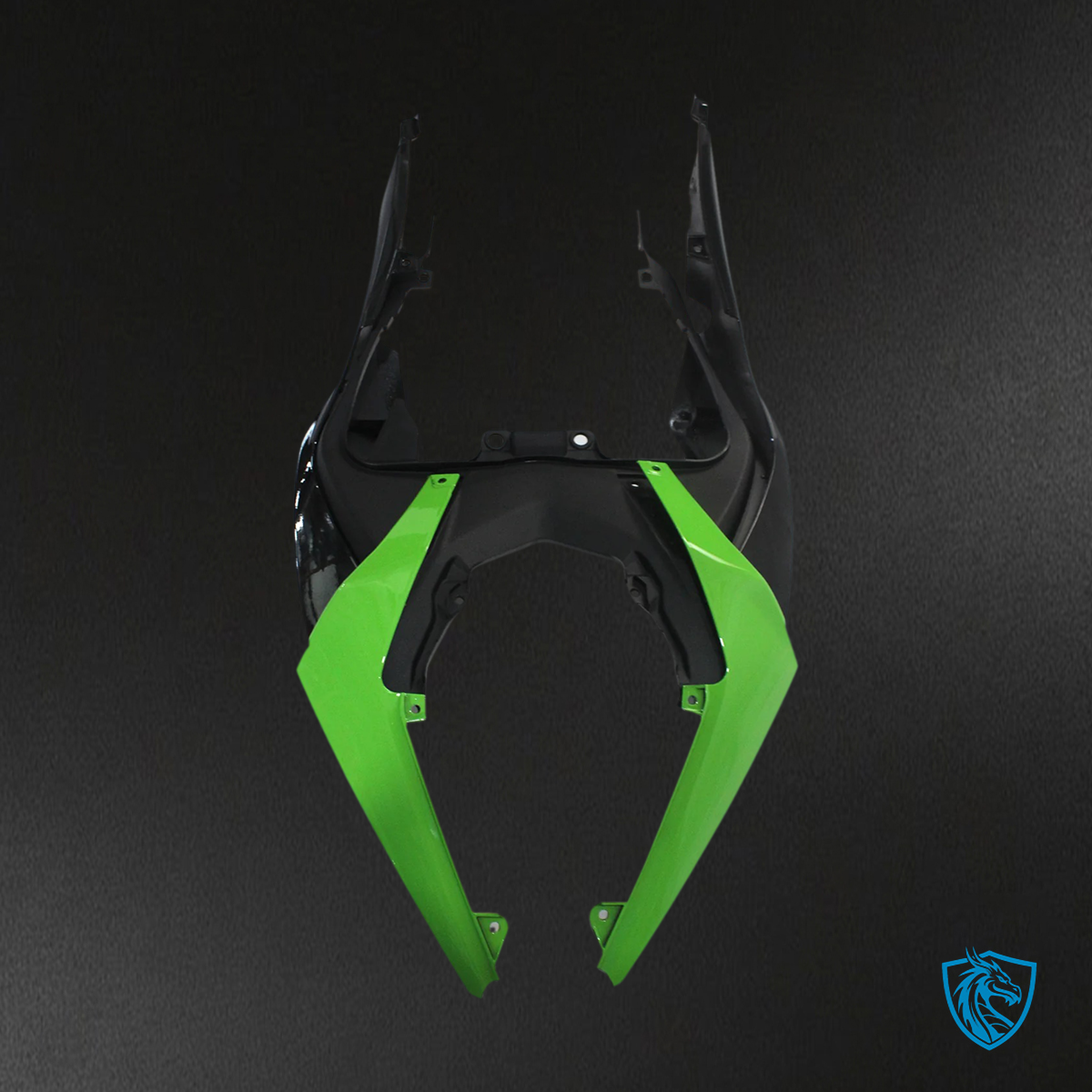 Kawasaki ZX6R (2019-2023) Green, Black & White - Fairing Kit