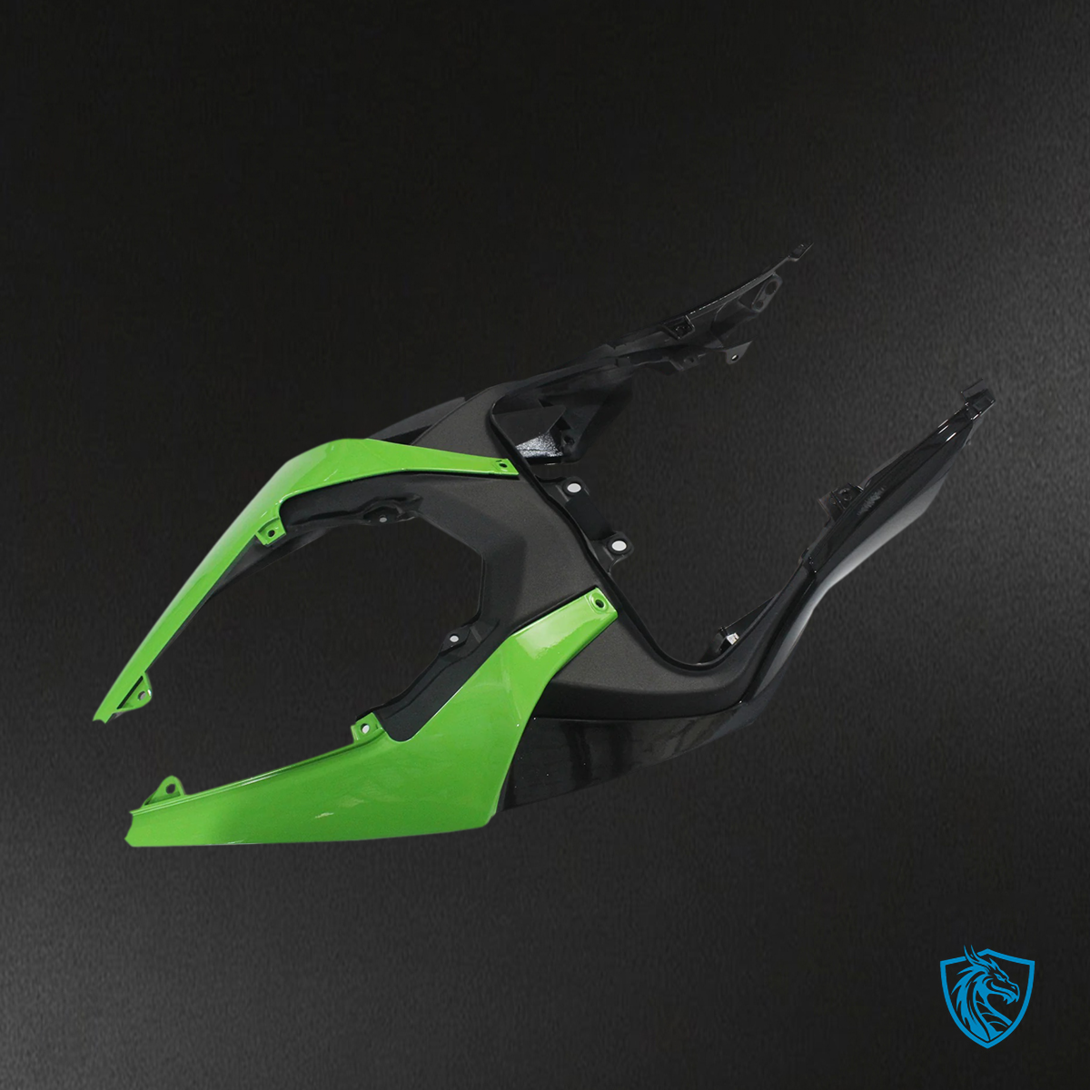 Kawasaki ZX6R (2019-2023) Green, Black & White - Fairing Kit