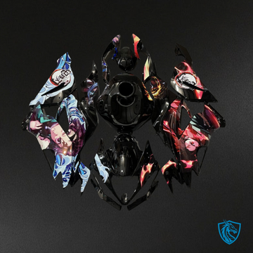 Kawasaki ZX6R (2019-2023) Multicolor Demon Slayer Fairing Kit - Aftermarket ABS Bodywork