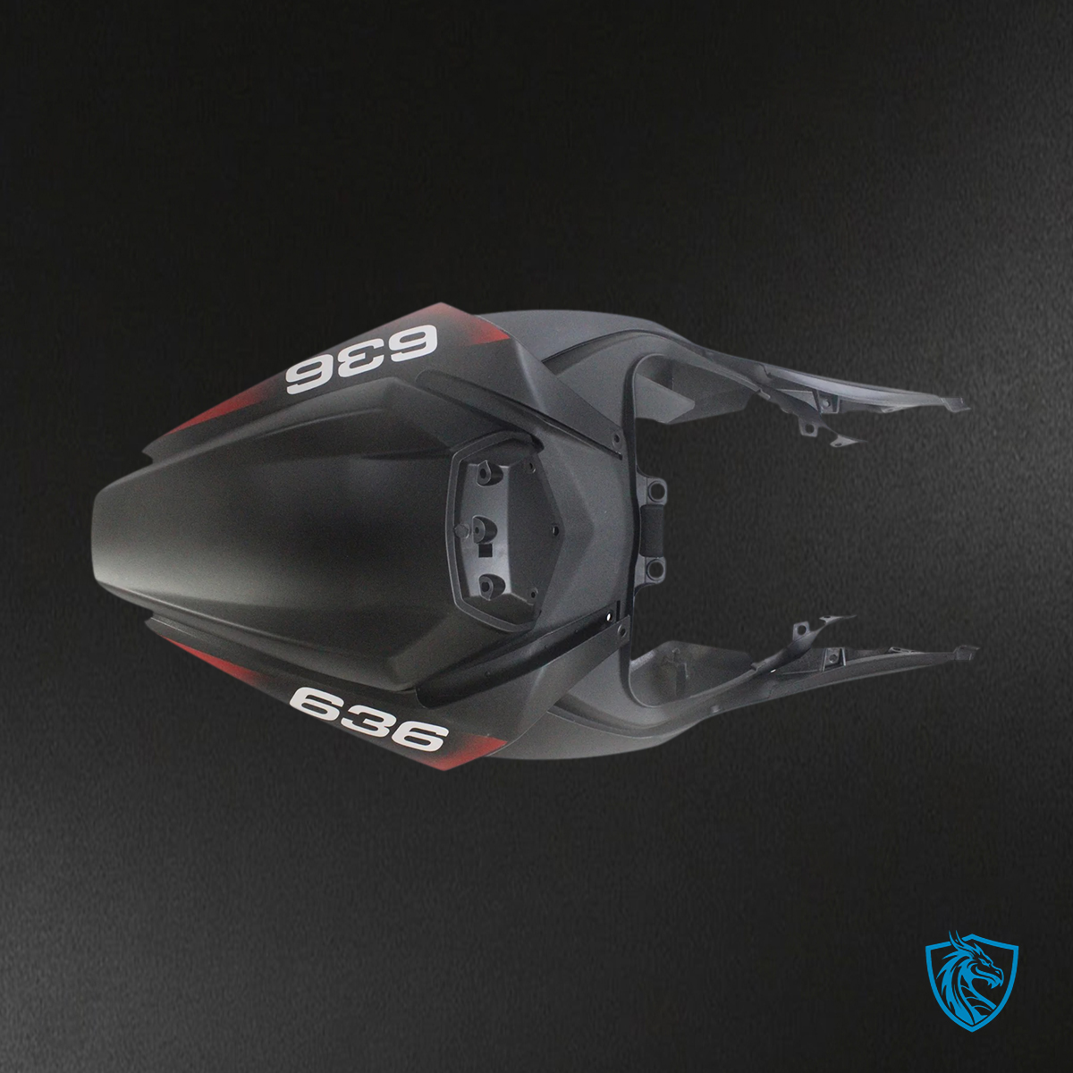 Kawasaki ZX6R (2019-2023) Matte Black & Red - Fairing Kit