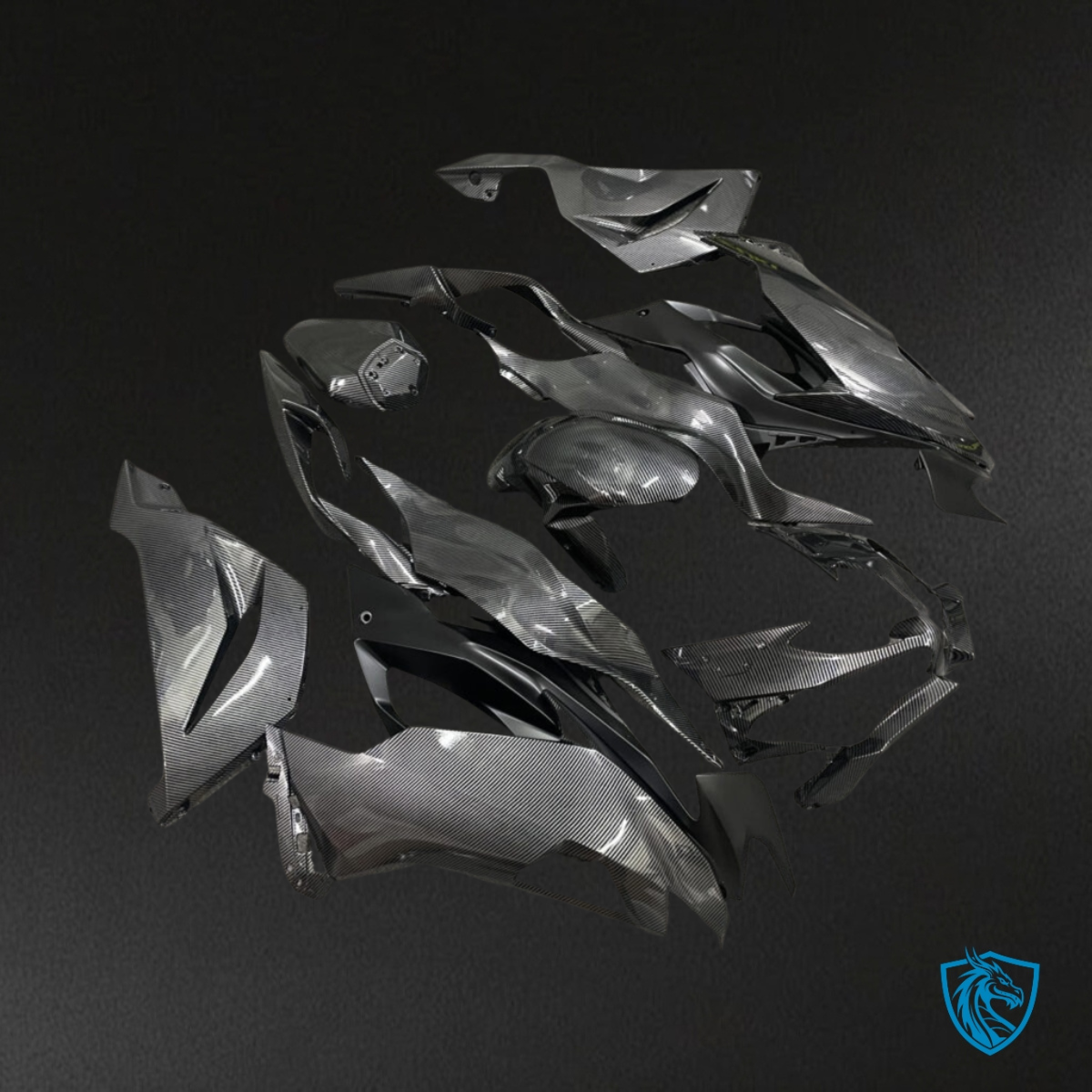 Kawasaki ZX6R (2019-2023) Matte Black Style Fairings Kit - Aftermarket ABS Bodywork