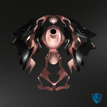 Kawasaki ZX6R (2019-2023) Matte Rose Gold & Black Fairing Kit - Aftermarket ABS Bodywork