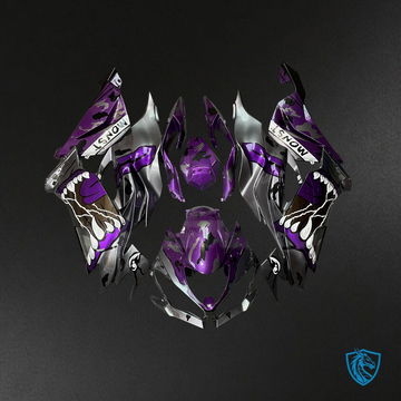 Kawasaki ZX6R (2019-2023) Midnight Purple Monster ABS Bodywork - Fairings Kit
