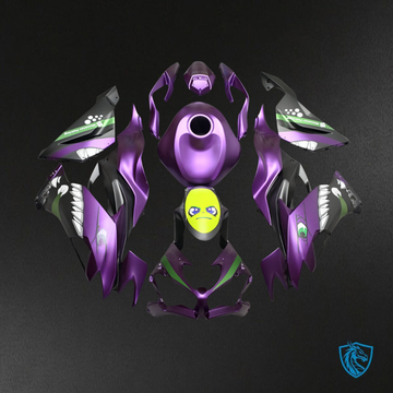 Kawasaki ZX6R (2019-2023) Purple Rossi Shark - Replacement Motorcycle Fairings Kit