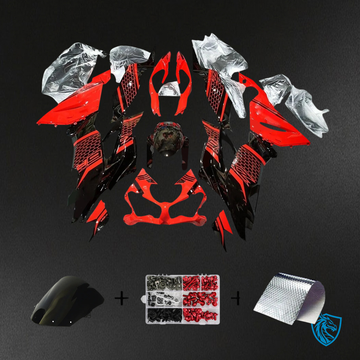 Kawasaki ZX6R (2019-2023) Red & Black - Fairing Kit