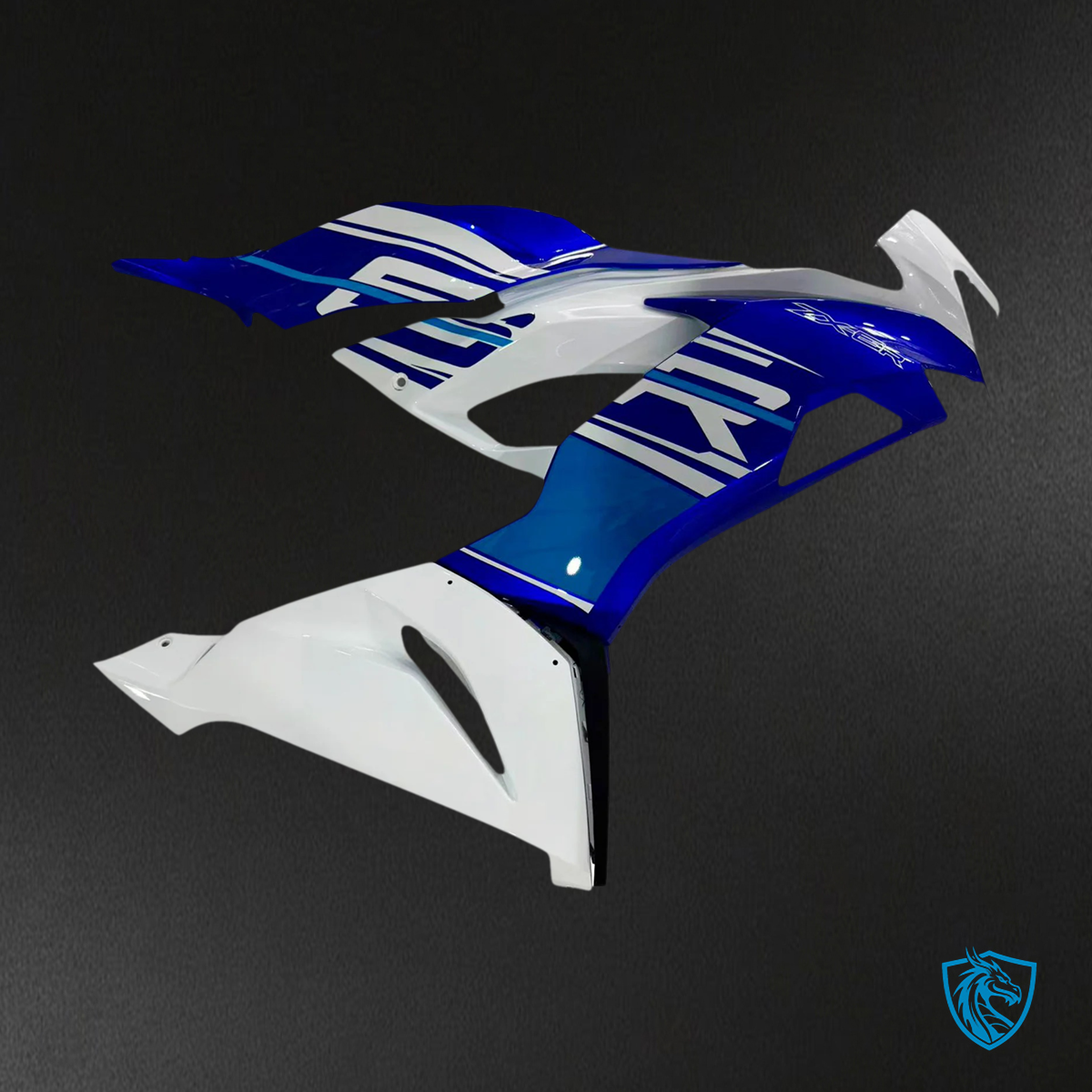 Kawasaki ZX6R (2019-2023) White & Blue - Fairing Kit