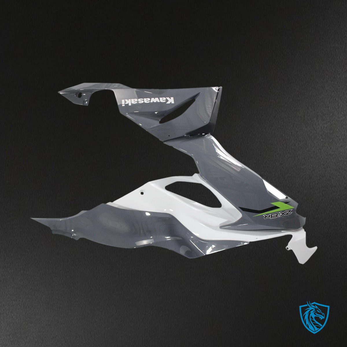 Kawasaki ZX6R (2019-2023) White & Gray - Fairing Kit