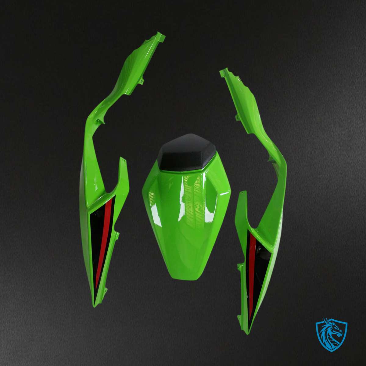 Kawasaki ZX6R (2024-2025) Black & Green - Fairing Kit