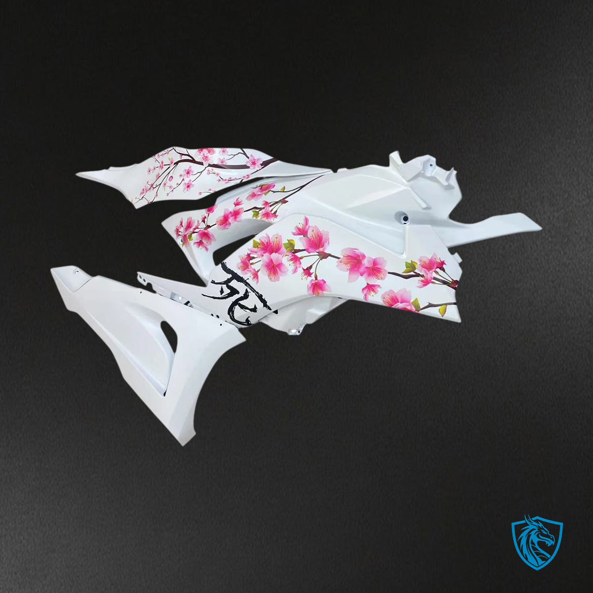 Kawasaki ZX6R (2024-2025) White & Black - Fairing Kit