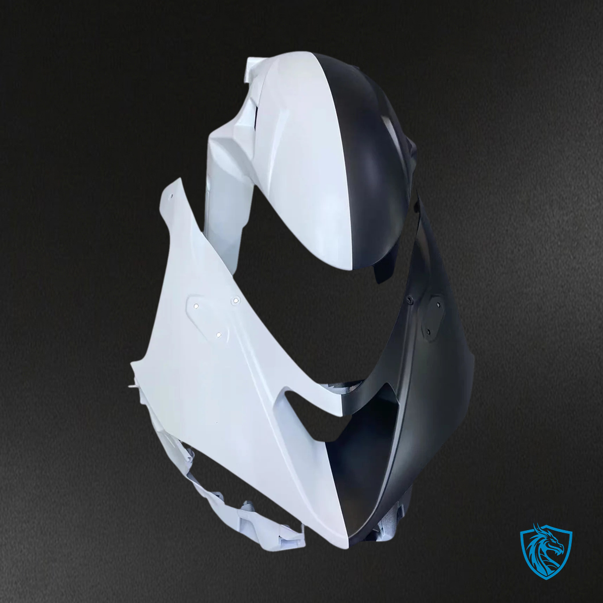 Kawasaki ZX6R (2024-2025) White & Black - Fairing Kit
