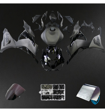 Kawasaki ZX6R (2024-2025) Gray & Matte Black - Fairing Kit