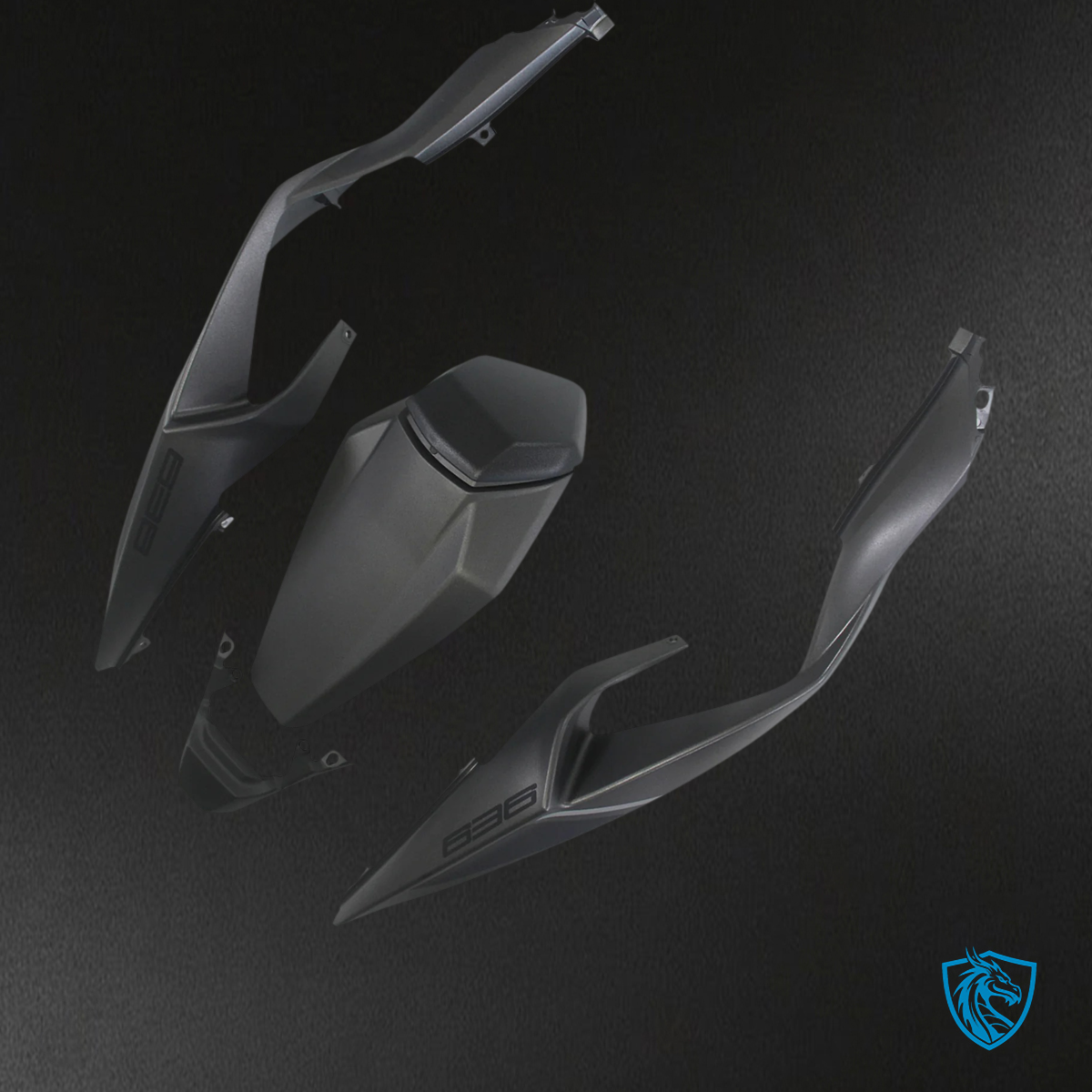 Kawasaki ZX6R (2024-2025) Gray & Matte Black - Fairing Kit