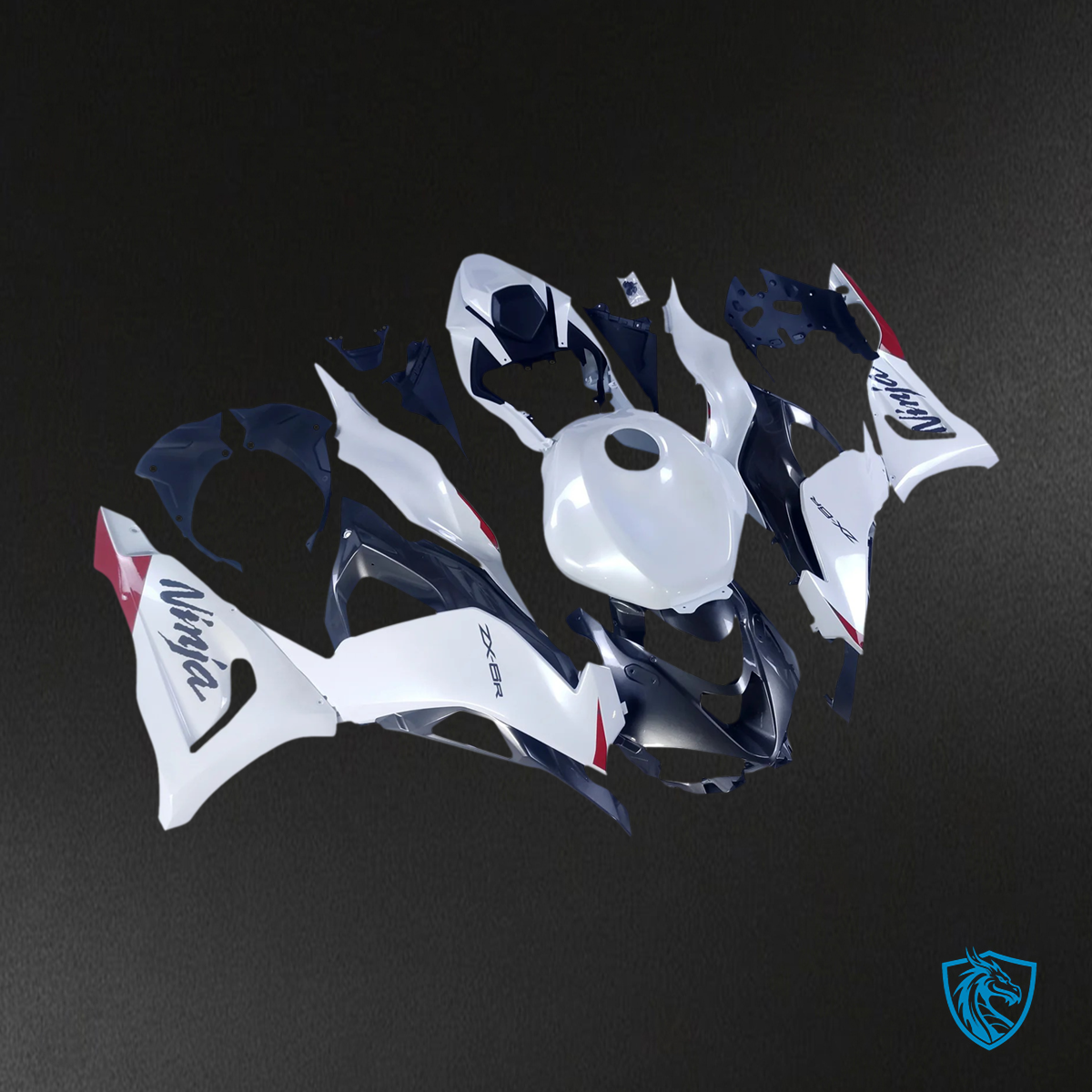 Kawasaki ZX6R (2024-2025) Pearl White - Fairing Kit