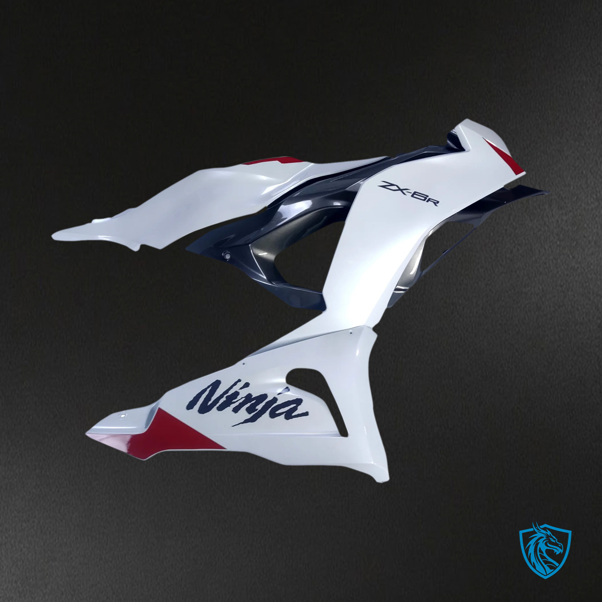 Kawasaki ZX6R (2024-2025) Pearl White - Fairing Kit
