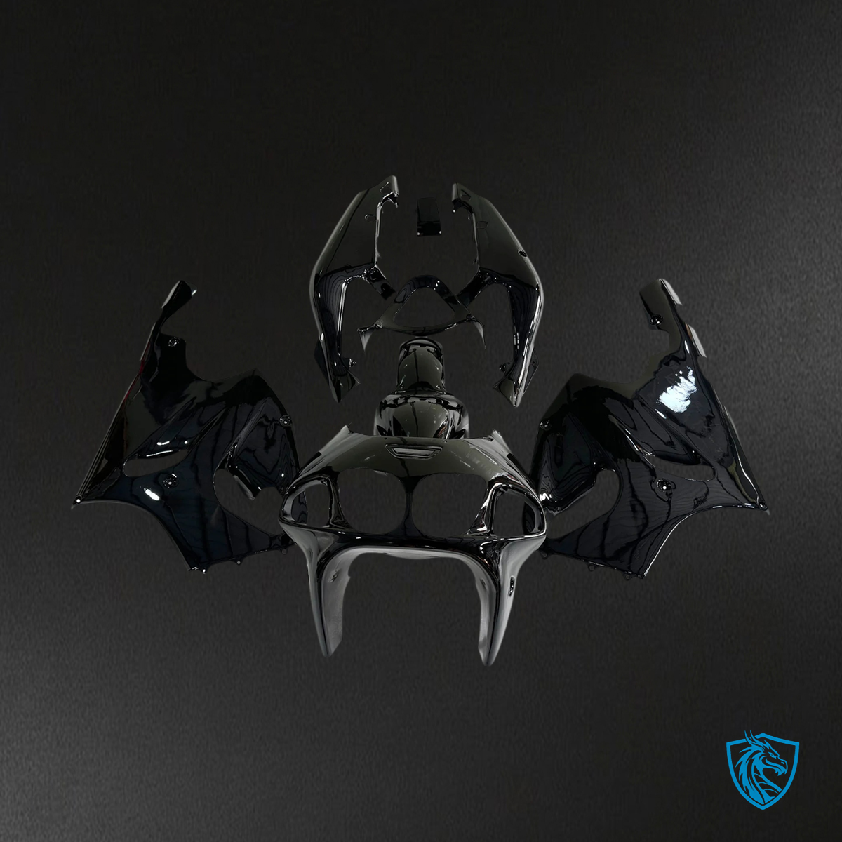 Kawasaki ZX7R (1996-2003) Black - Fairing Kit