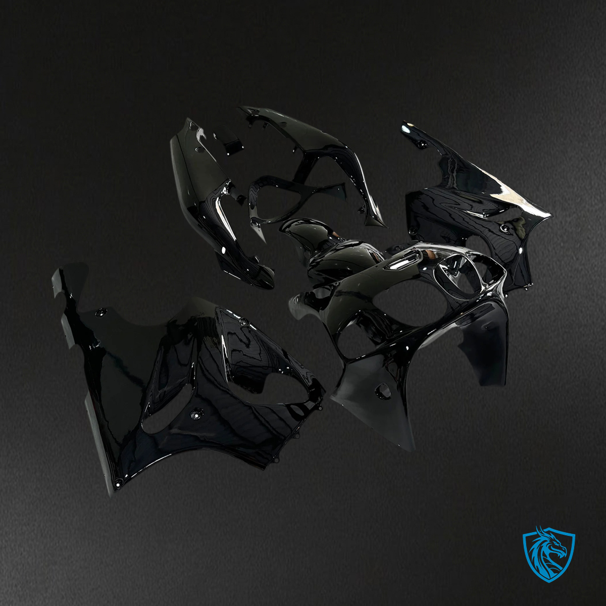 Kawasaki ZX7R (1996-2003) Black - Fairing Kit