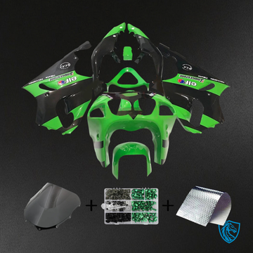 Kawasaki ZX7R (1996-2003) Black & Green - Fairing Kit