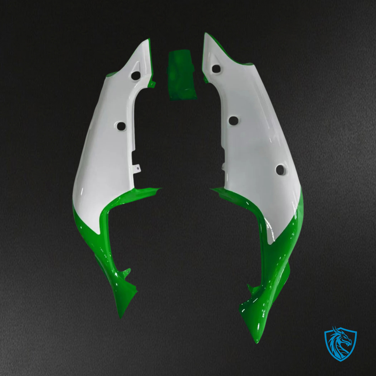 Kawasaki ZX7R (1996-2003) Black, Green & White - Fairing Kit