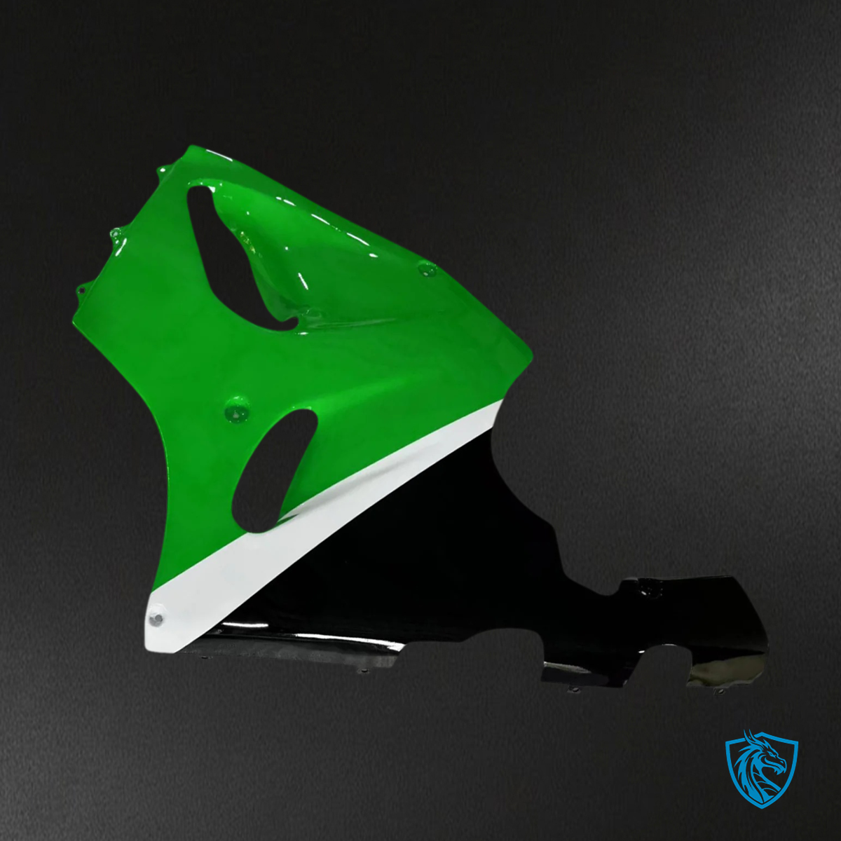 Kawasaki ZX7R (1996-2003) Black, Green & White - Fairing Kit