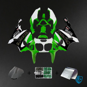 White, Black & Green