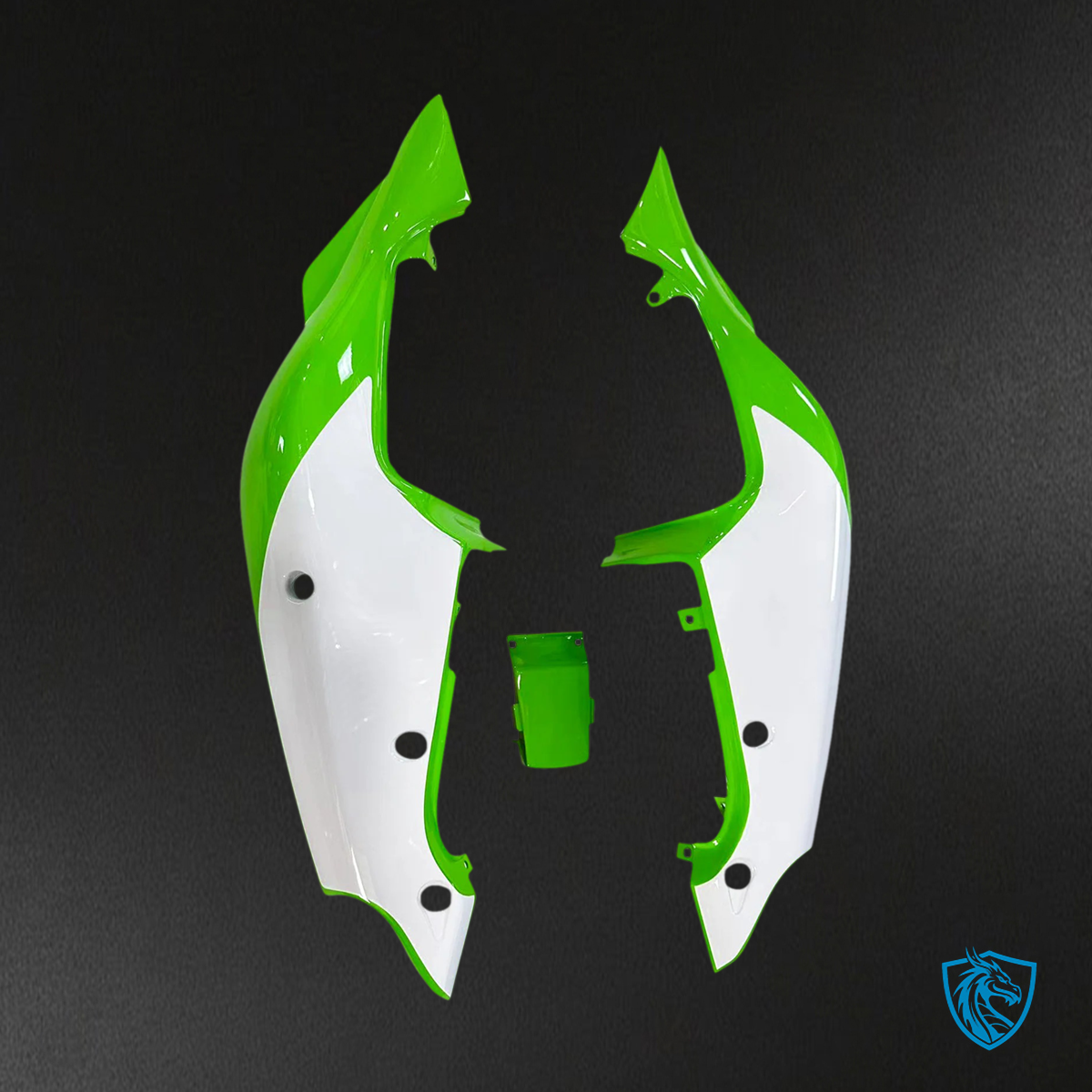 Kawasaki ZX7R (1996-2003) Green & White Logo - Fairing Kit