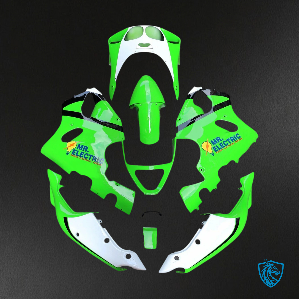 Kawasaki ZX7R (1996-2003) Light Green - Fairing Kit